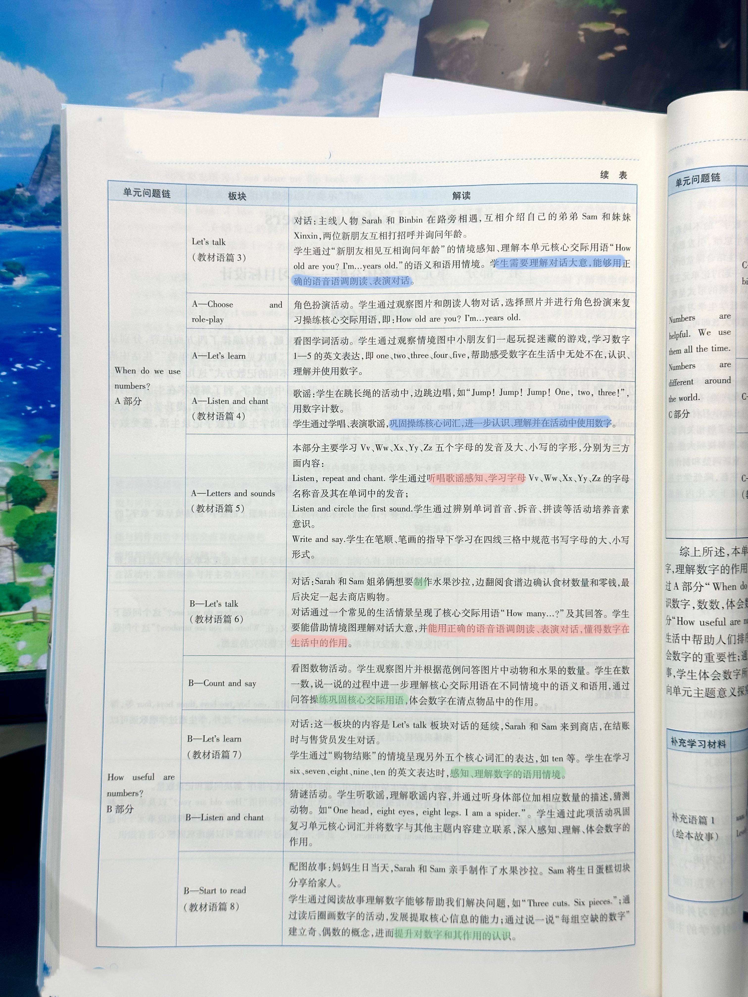 教材内容分析-素养教案人教版三年级英语