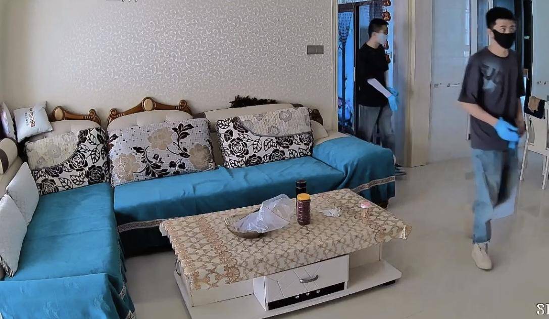 两男子入室盗窃触发监控预警，被业主远程发现 警民联动二人落网